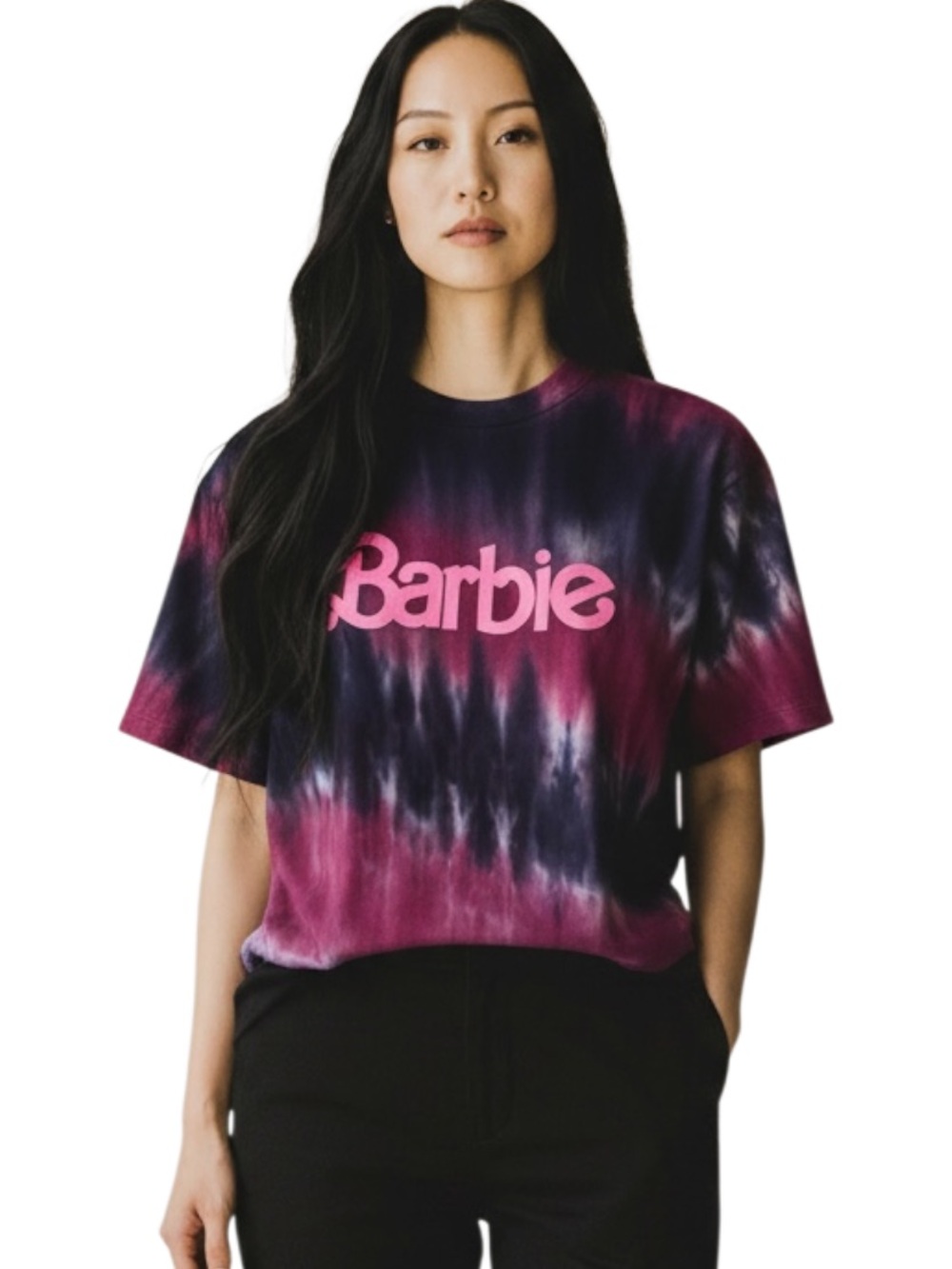 Barbie Tie-Dye Logo Tee - Pink & Purple